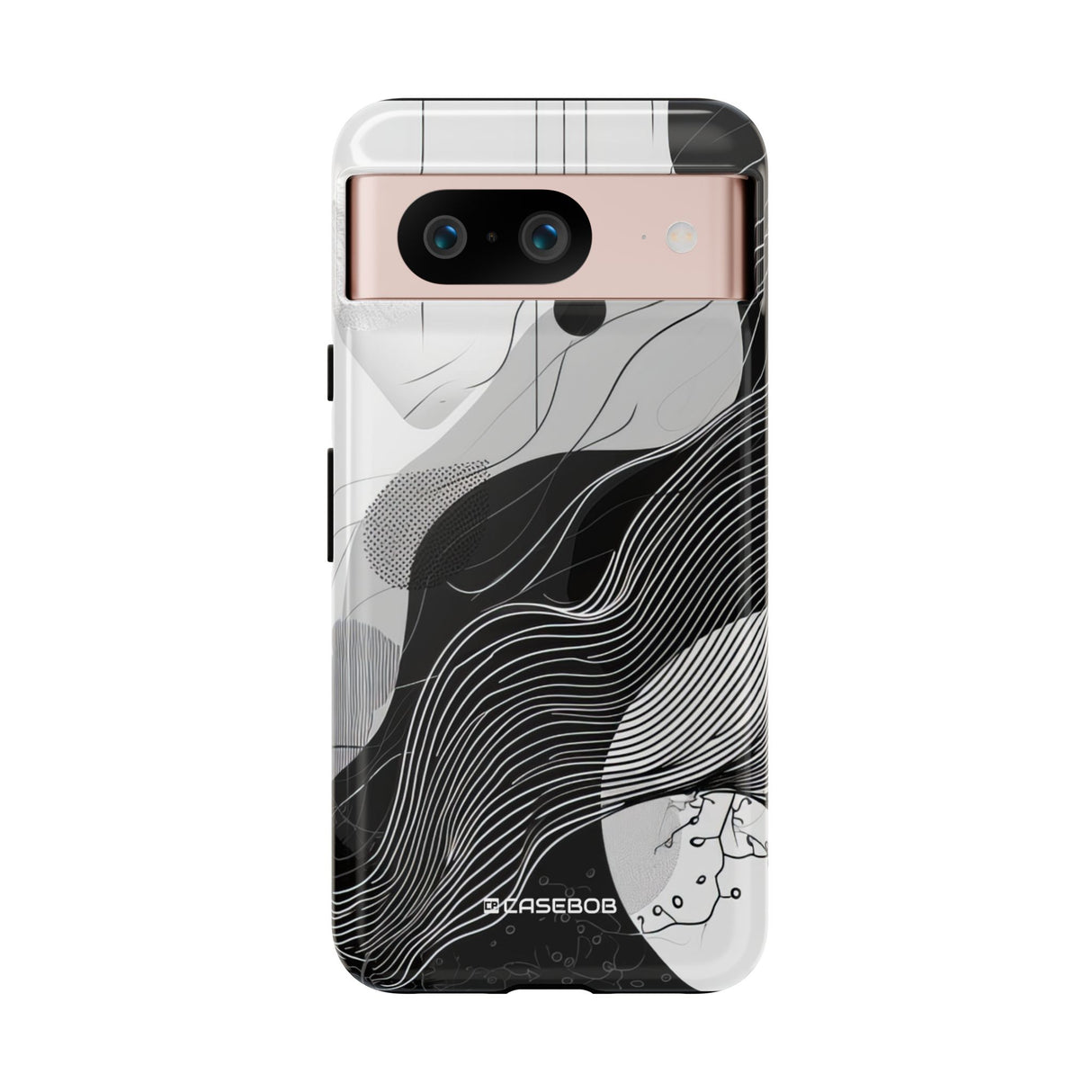 Monochrome Elegance | Protective Phone Case for Google Pixel