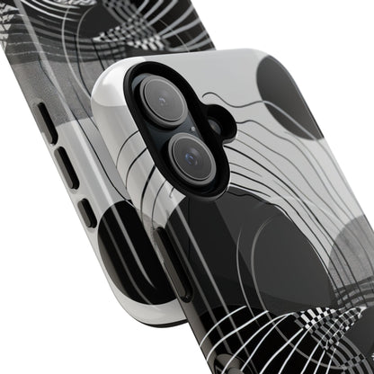Monochrome Motion Flow iPhone 16 - Tough+