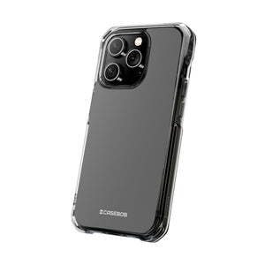 Dunkelgrau | Handyhülle für iPhone (Clear Impact Case - Magnetisch) 