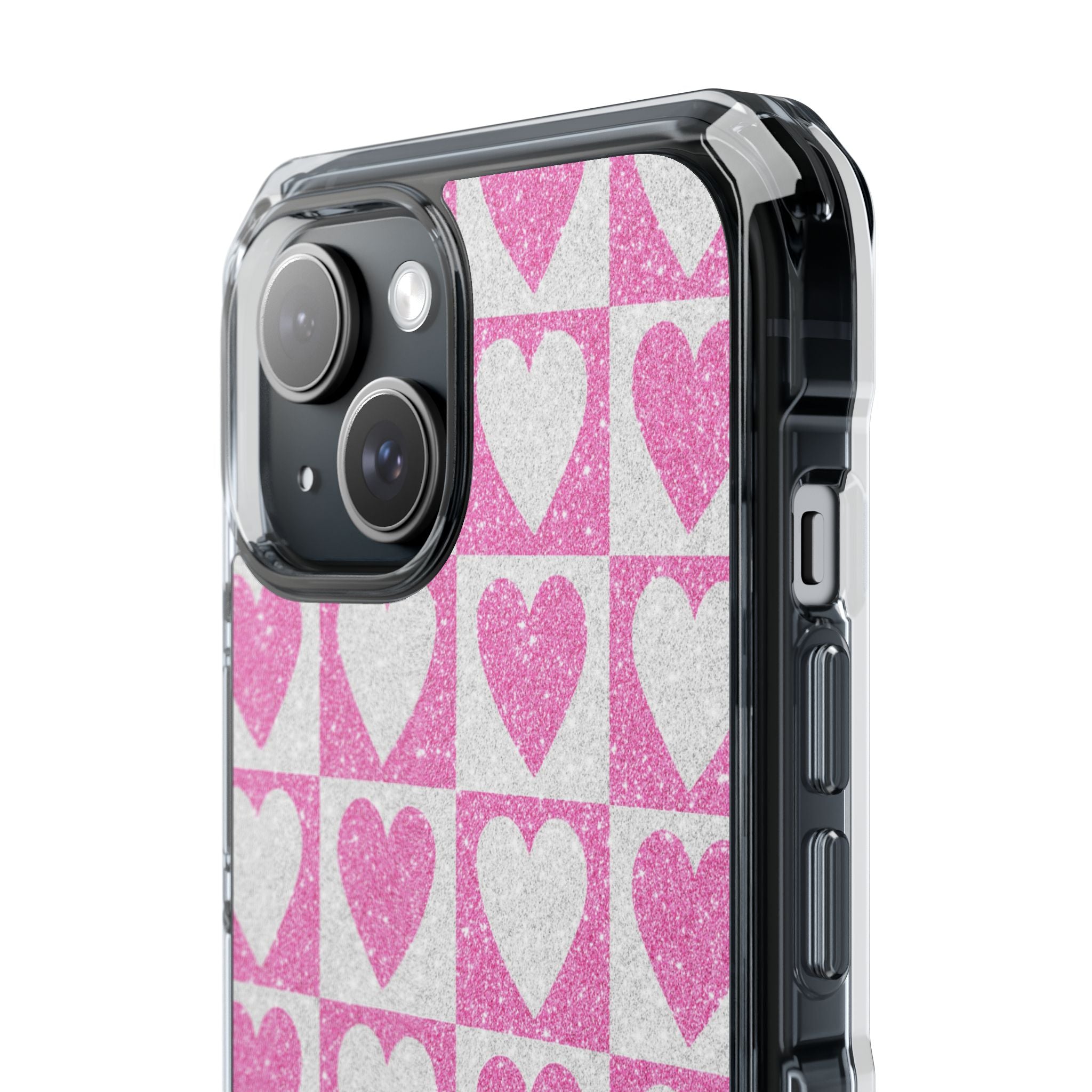 Glitter Hearts iPhone 15 Case - Impact