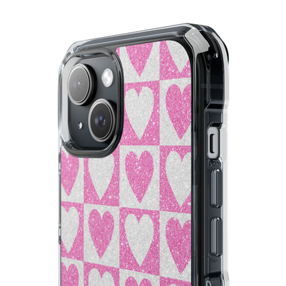Glitter Hearts iPhone 15 Case - Impact
