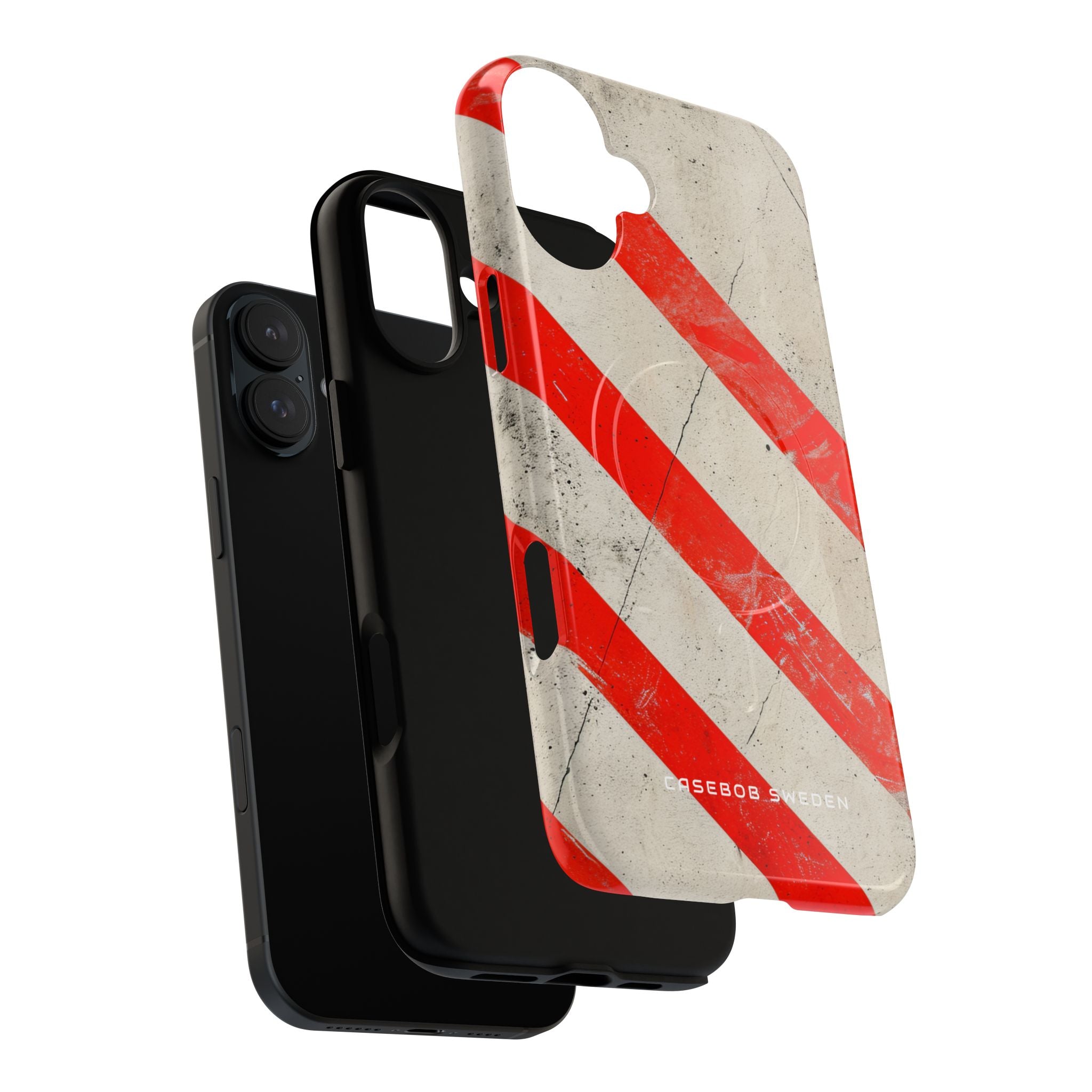 Striker Crimson Stripes iPhone 16 | Tough+ Phone Case