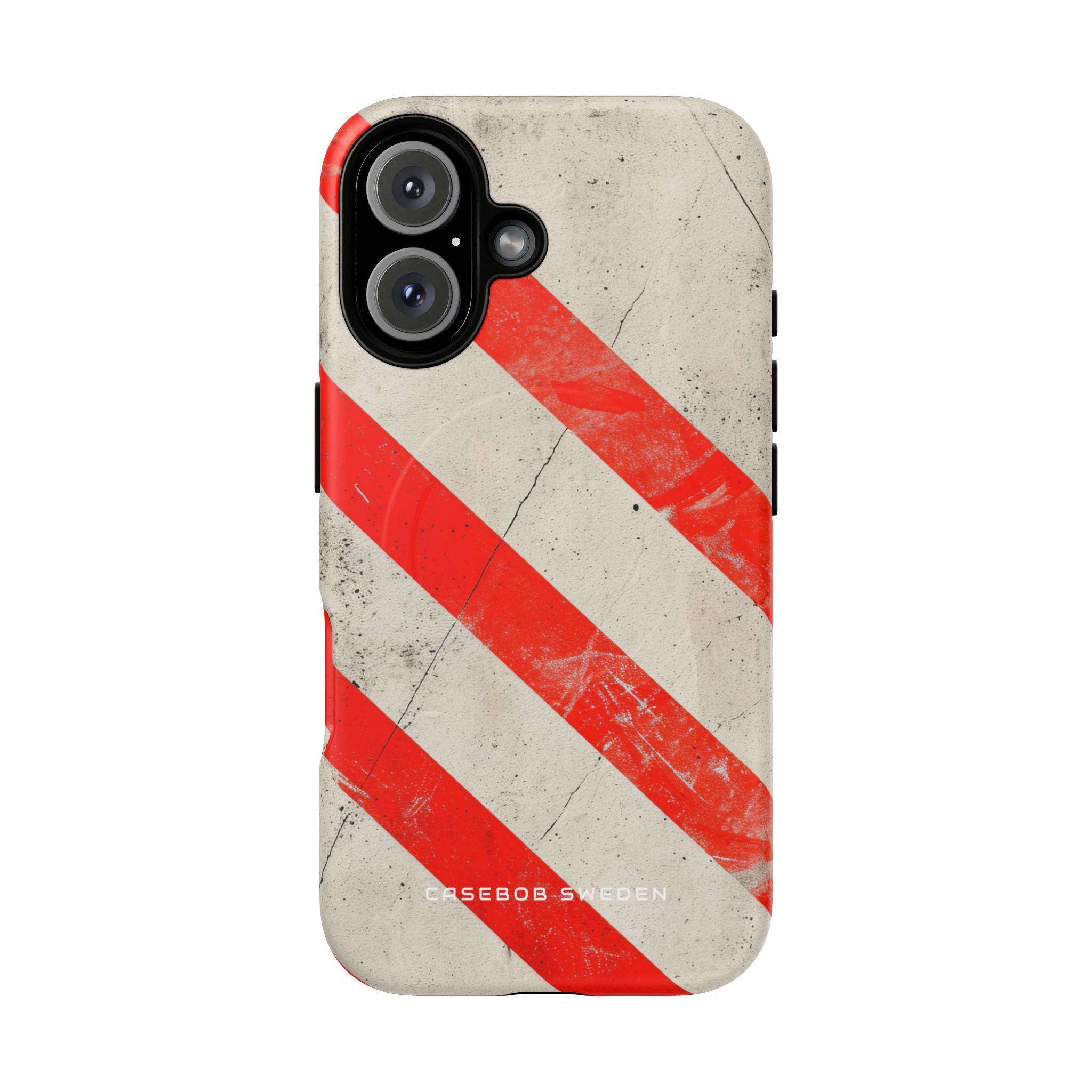 Striker Crimson Stripes iPhone 16 | Tough+ Phone Case