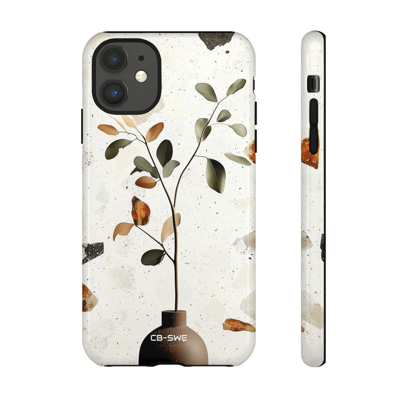 Vase Holds Leaves - iPhone Case