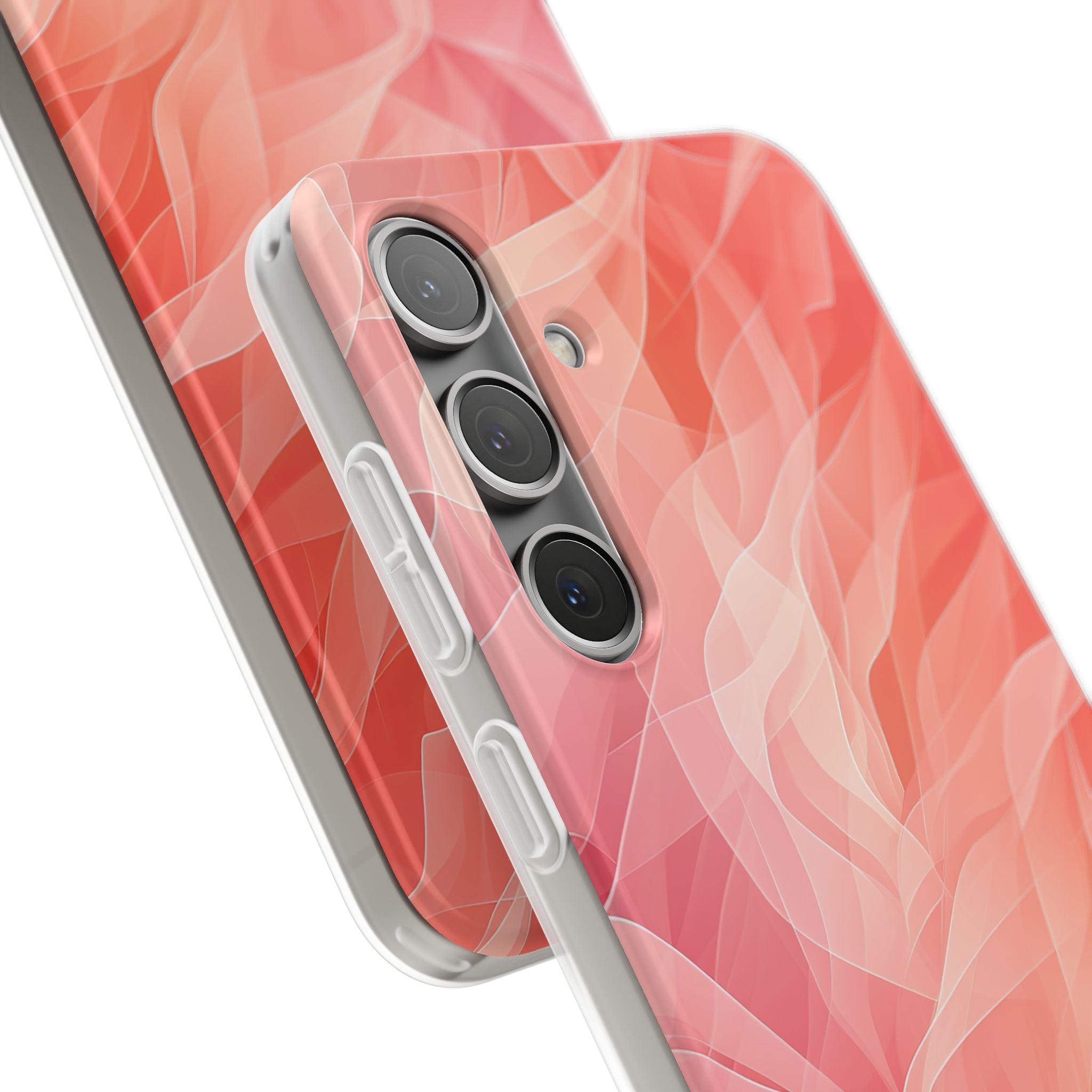 Peach Wave Drift Samsung S24 Plus Case - Soft