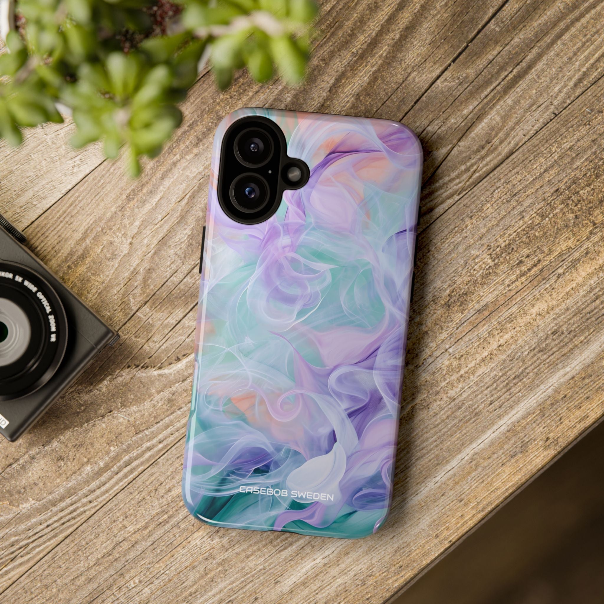 Purple Peach Whirl - Tough iPhone 16 Phone Case