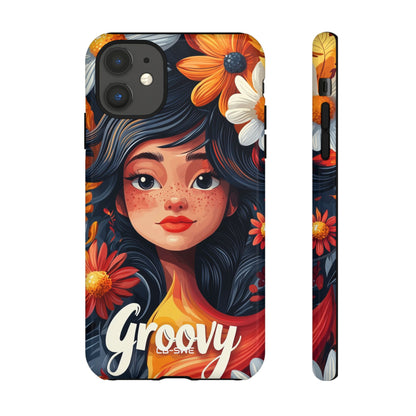 Floral Girl Smiles - iPhone Case