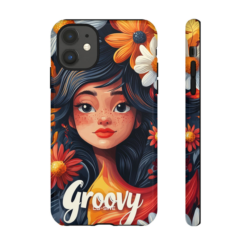 Floral Girl Smiles - iPhone Case