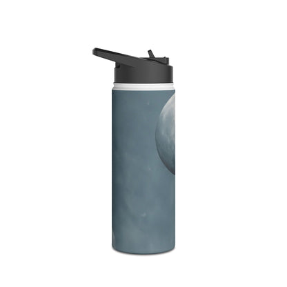 Moon Balloon Blue - Stainless Steel Water Bottle