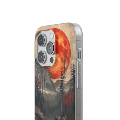 Celestial Glow Over Reflective Landscape iPhone 14 - Flexi Phone Case