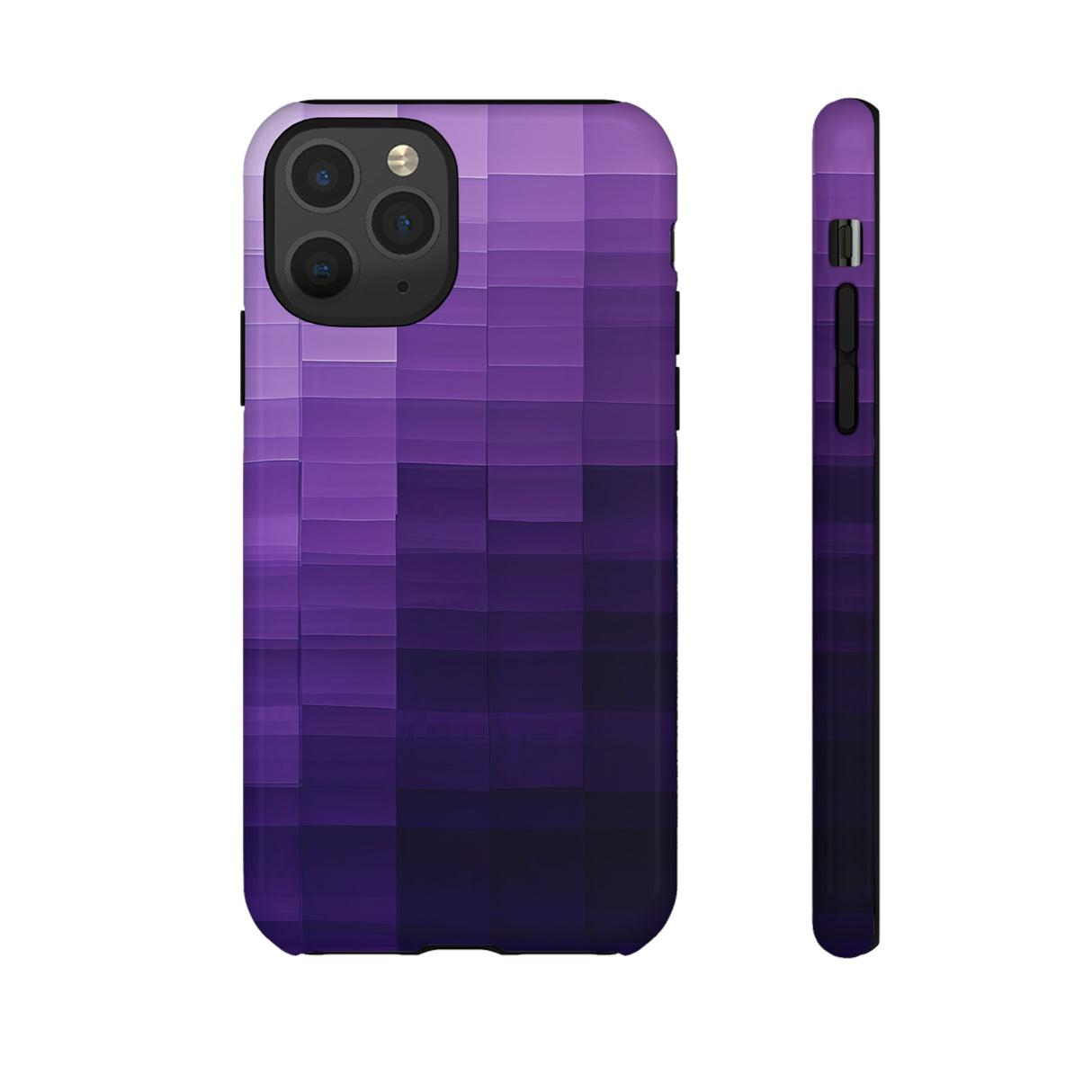 Purple Square Fusion - Protective Phone Case