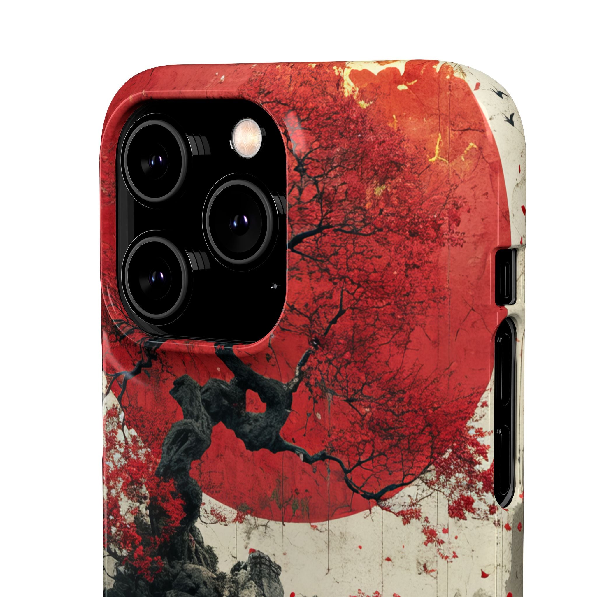 Zen Serenity in Red Harmony iPhone 14 - Slim Phone Case