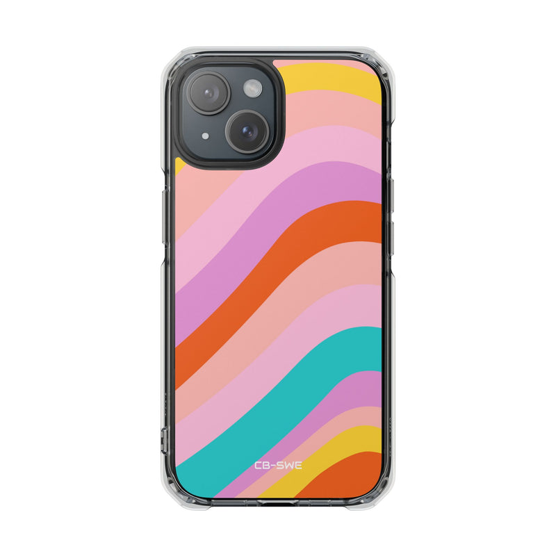 Fluid Color Waves iPhone Case - Impact