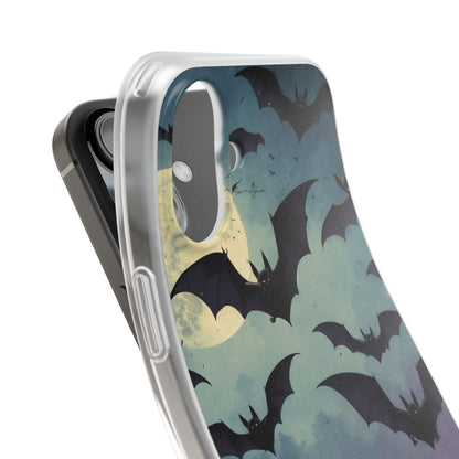 Glowing Bat Swarm iPhone 16 Plus Case - Soft