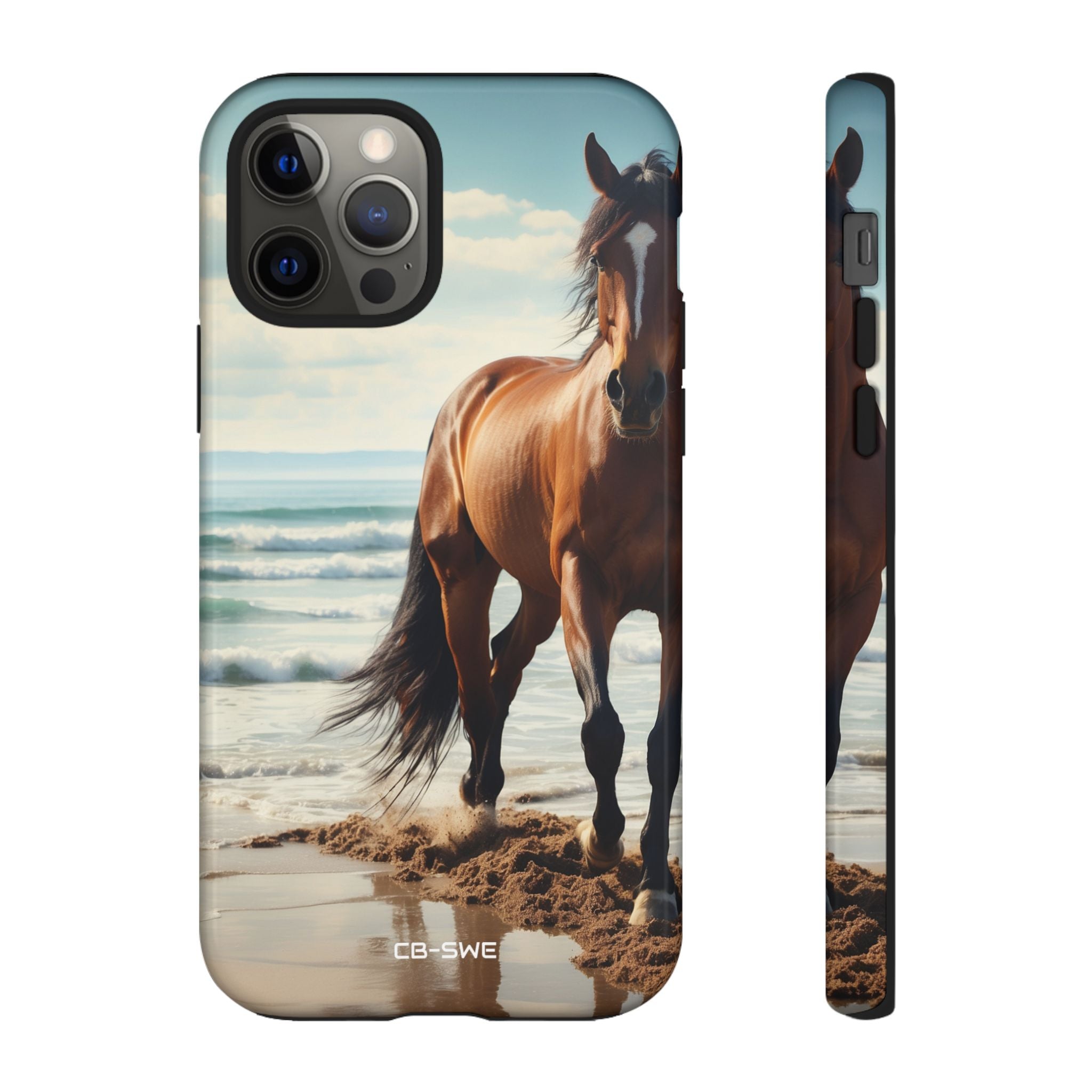 Horse Gallops Shoreline - iPhone Case