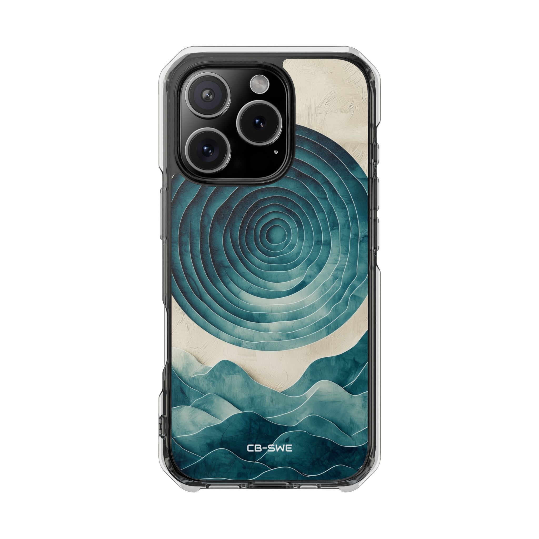 Waves Embrace Circles iPhone Case - Impact