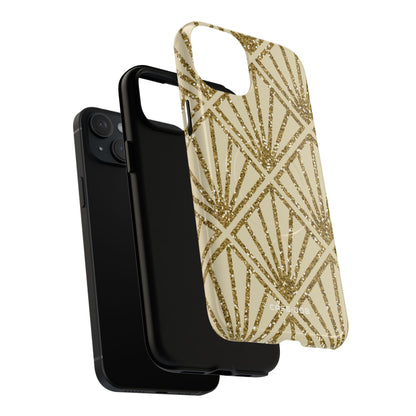 Gold Diamond Radiance iPhone 15 Plus Case - Tough+