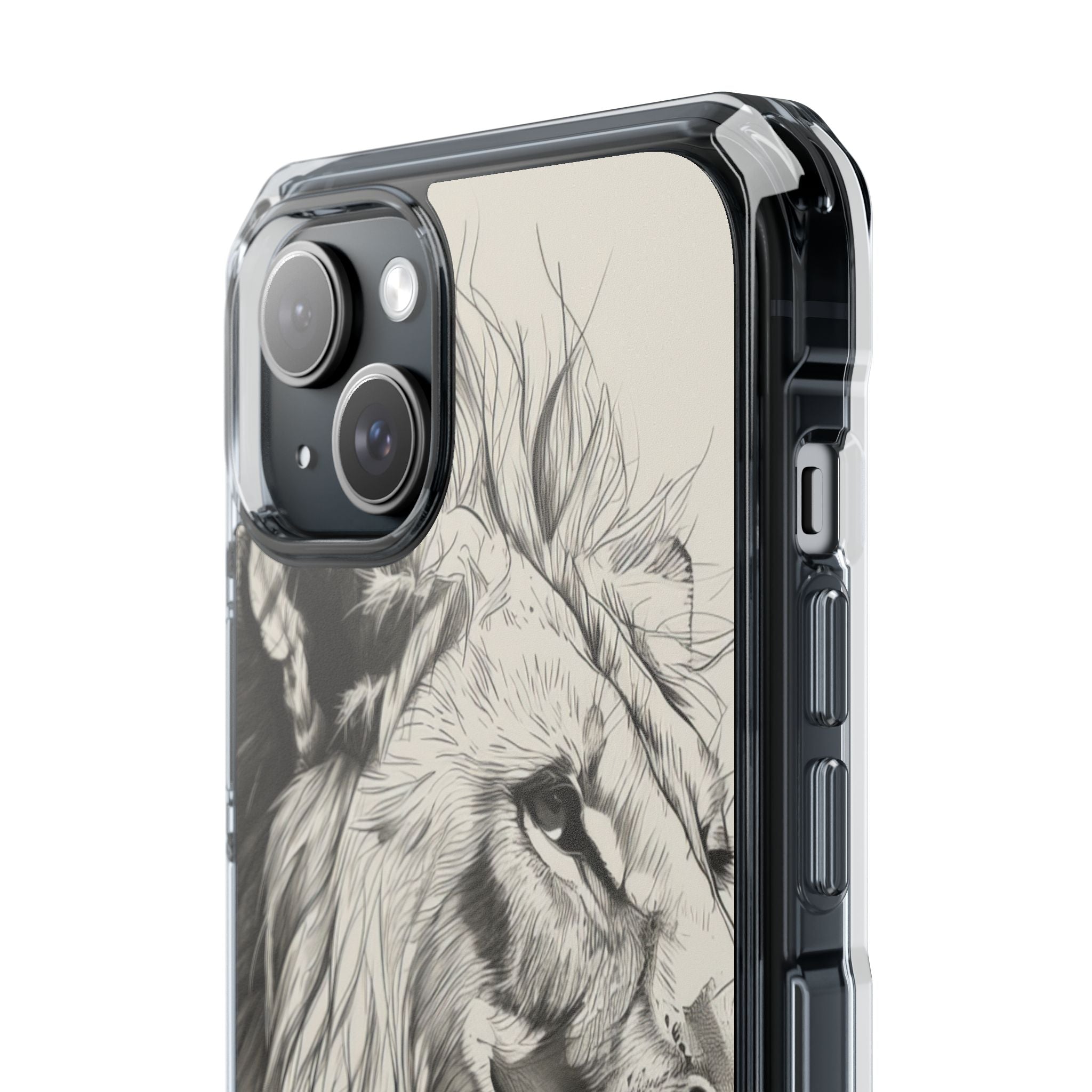 Majestic Linework Lion - Phone Case for iPhone