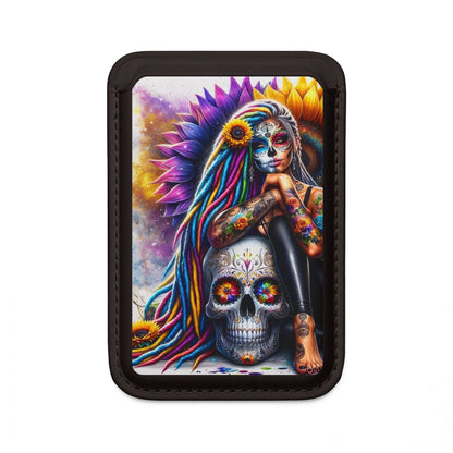 Skull Bloom Wallet – MagSafe Ready