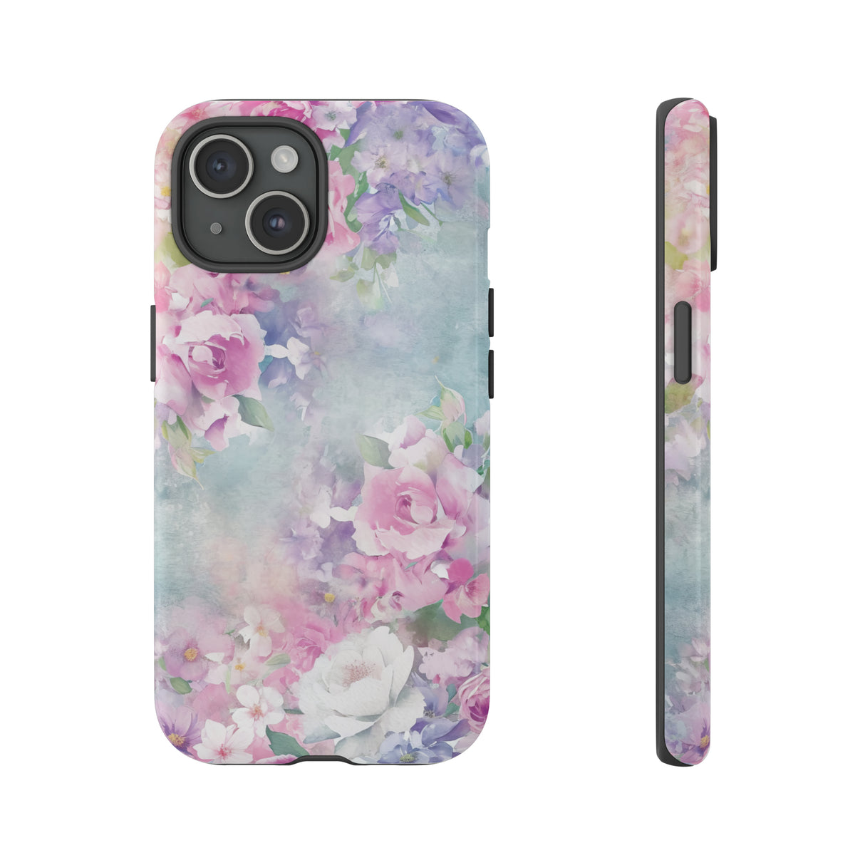 Floral Pastel Whisper - Protective Phone Case