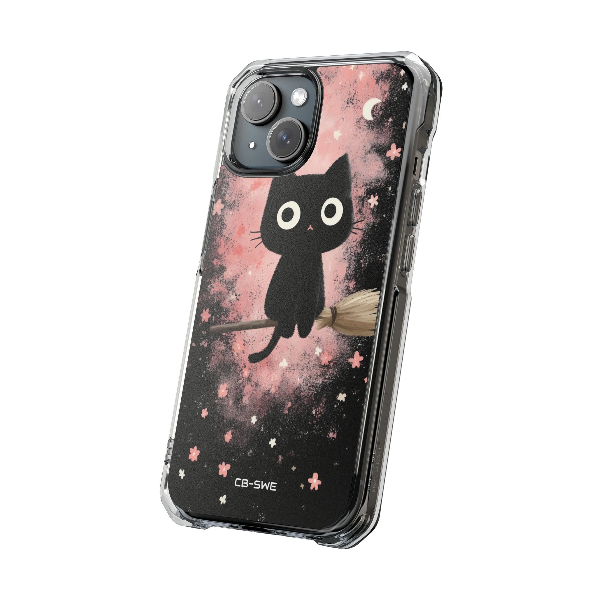 Whimsical Cat Soars iPhone Case - Impact