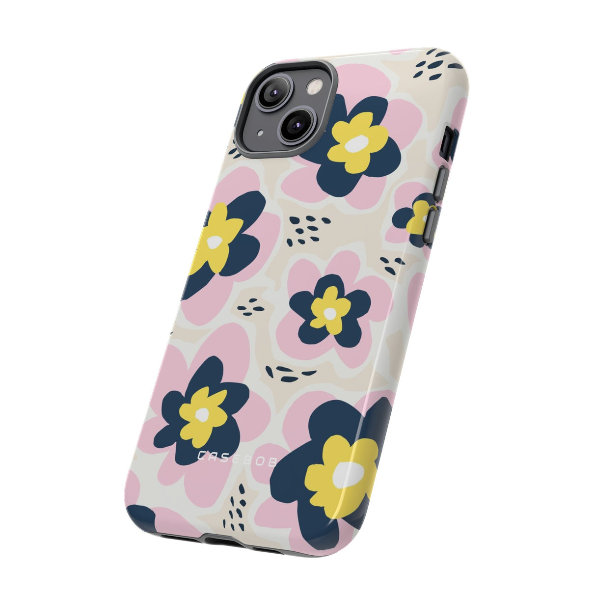 Pink Happy Flower - Protective Phone Case