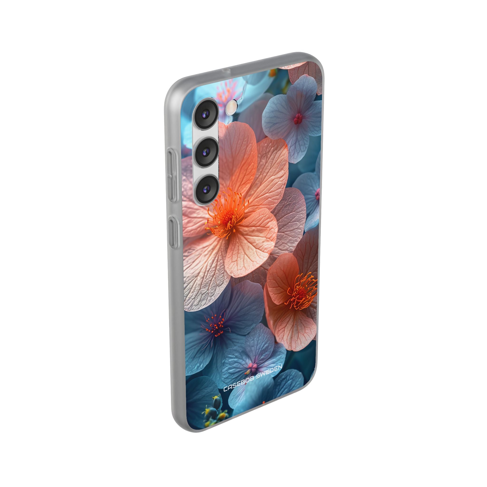 Peach Blossom Serenity - Flexi Samsung S23 Phone Case