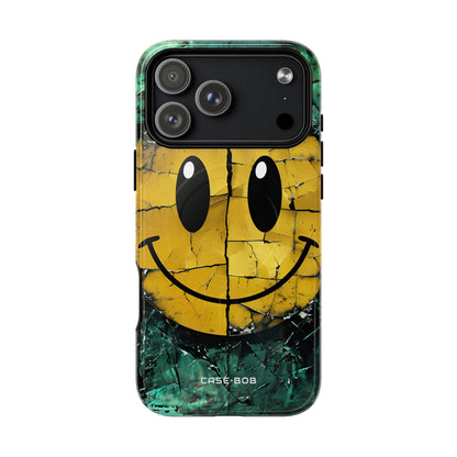 Cracked Smiley iPhone 17 Pro Max Case - Tough+