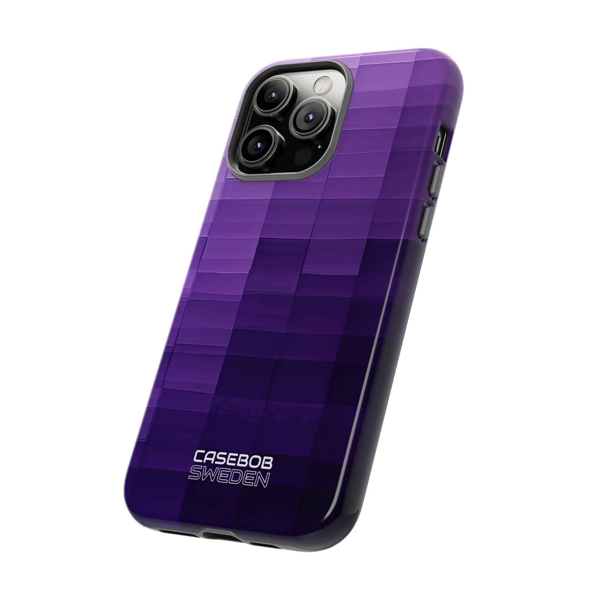Purple Horizon Grid iPhone 14 - Resistente