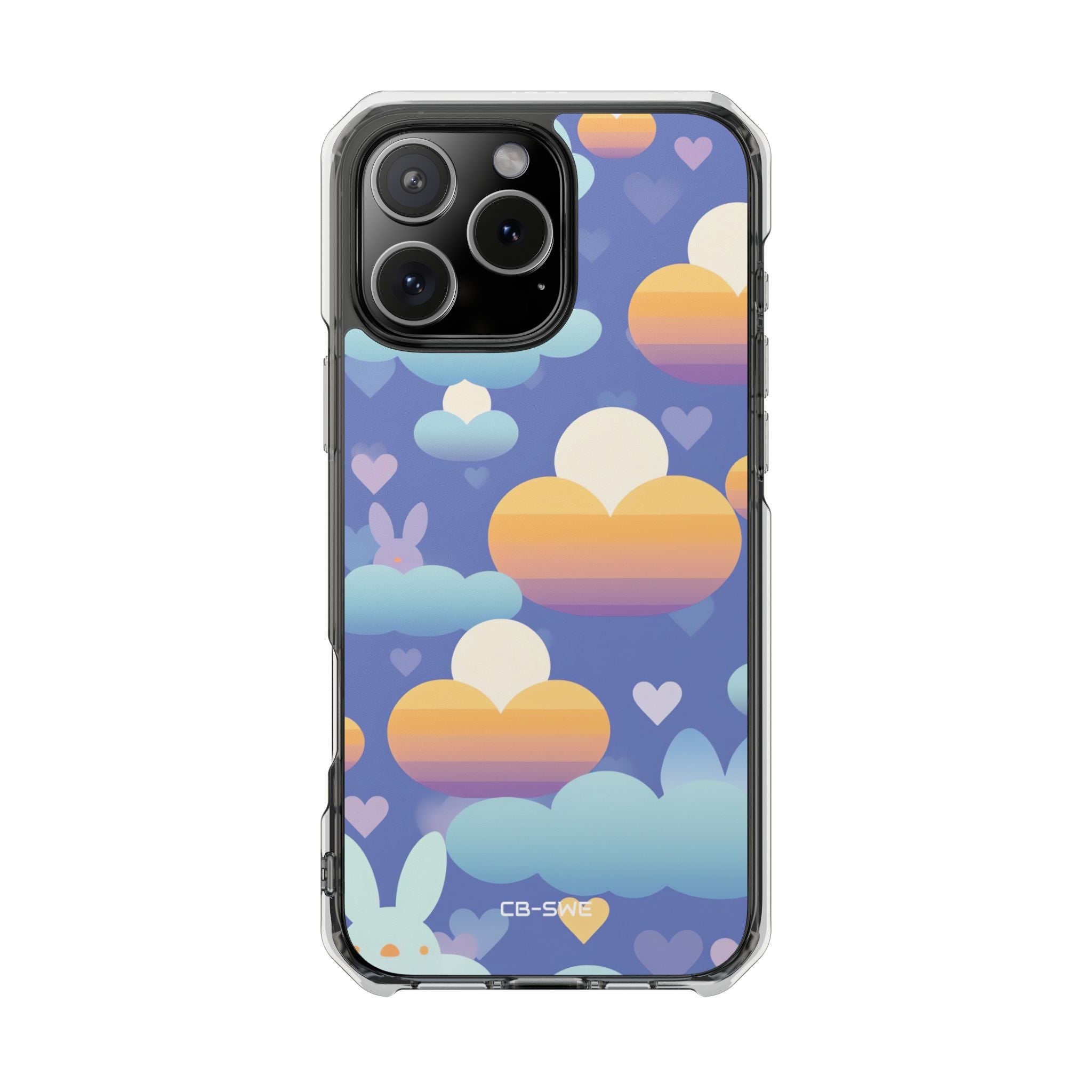Bunnies Dance Among Clouds iPhone Case - Impact