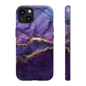 Purple Blue Marble - Protective Phone Case