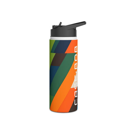 Zigzag Stripes - Stainless Steel Water Bottle