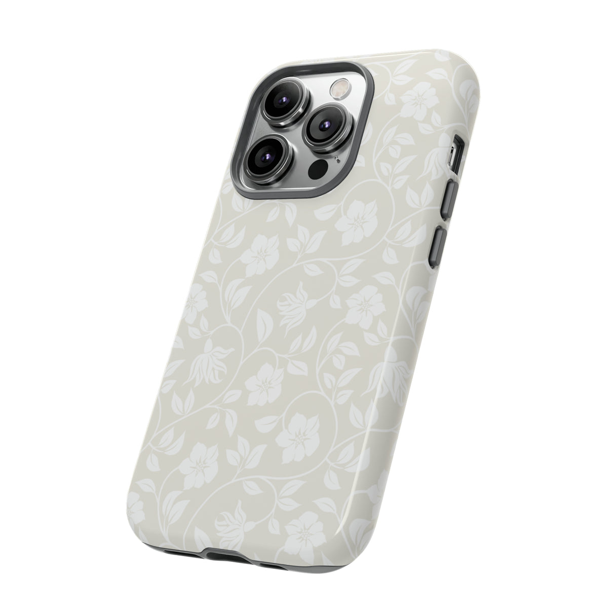 Light Color Floral iPhone case (Protective) - Protective Phone Case