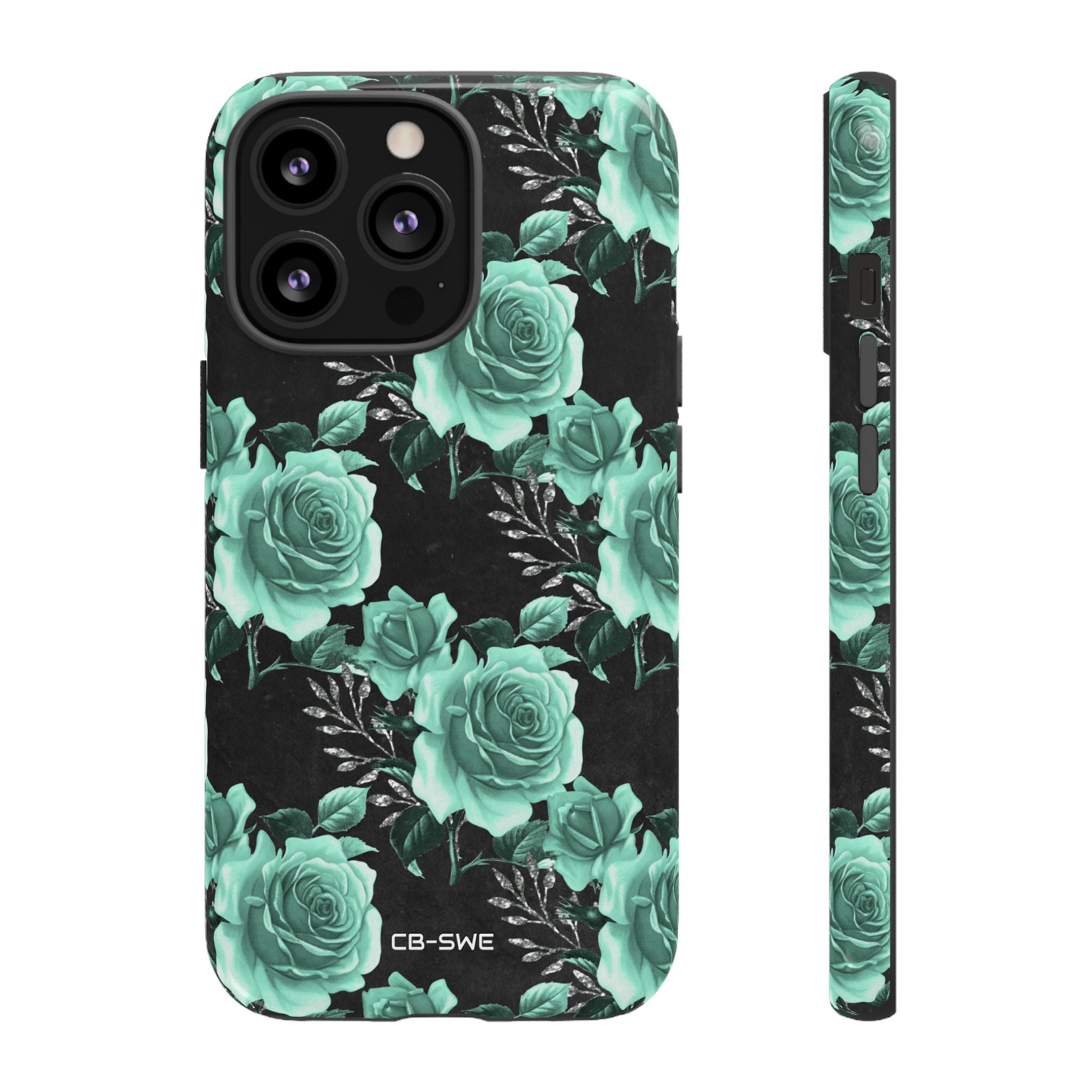 Turquoise Rose Symphony - iPhone Case