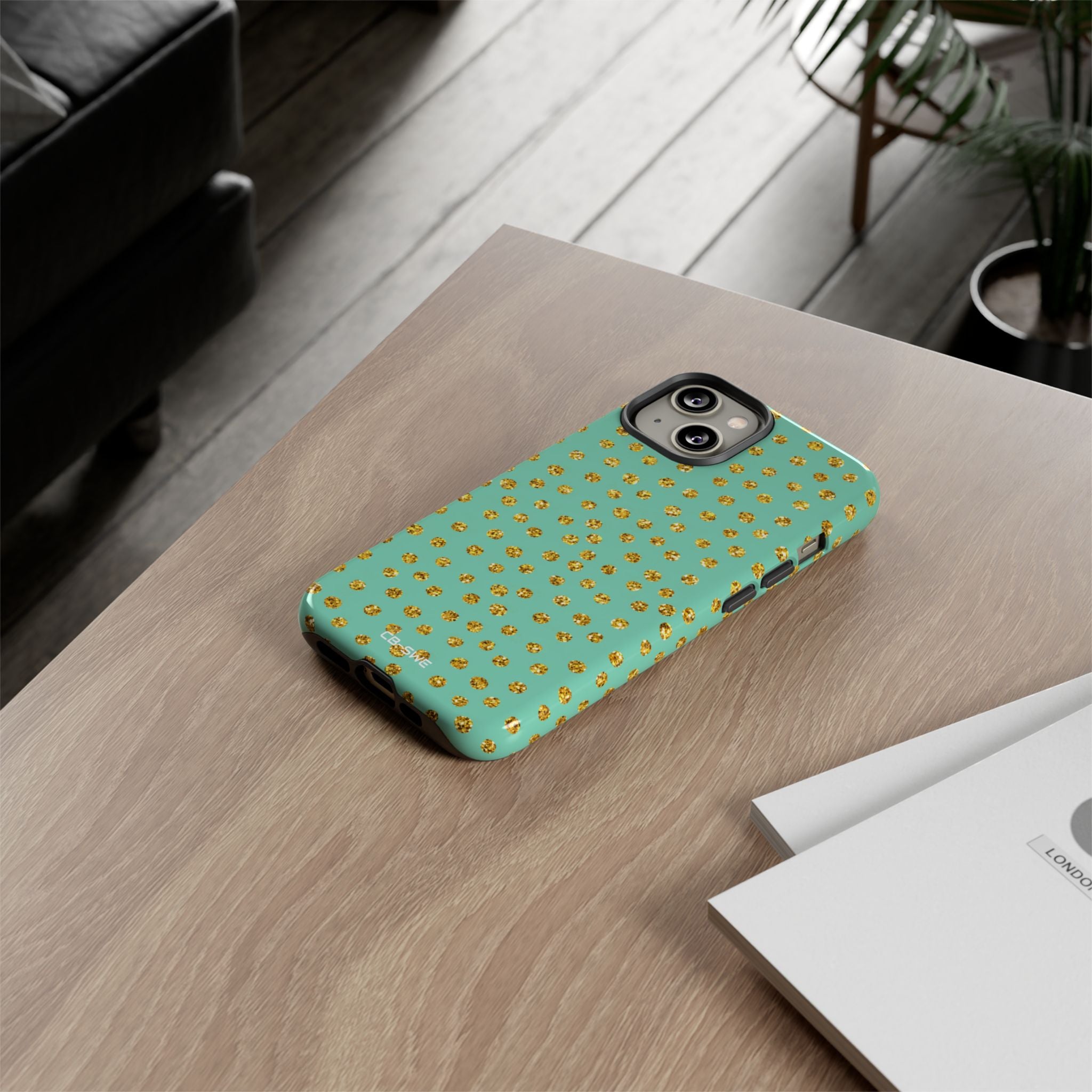 Golden Dots Dance - iPhone Case