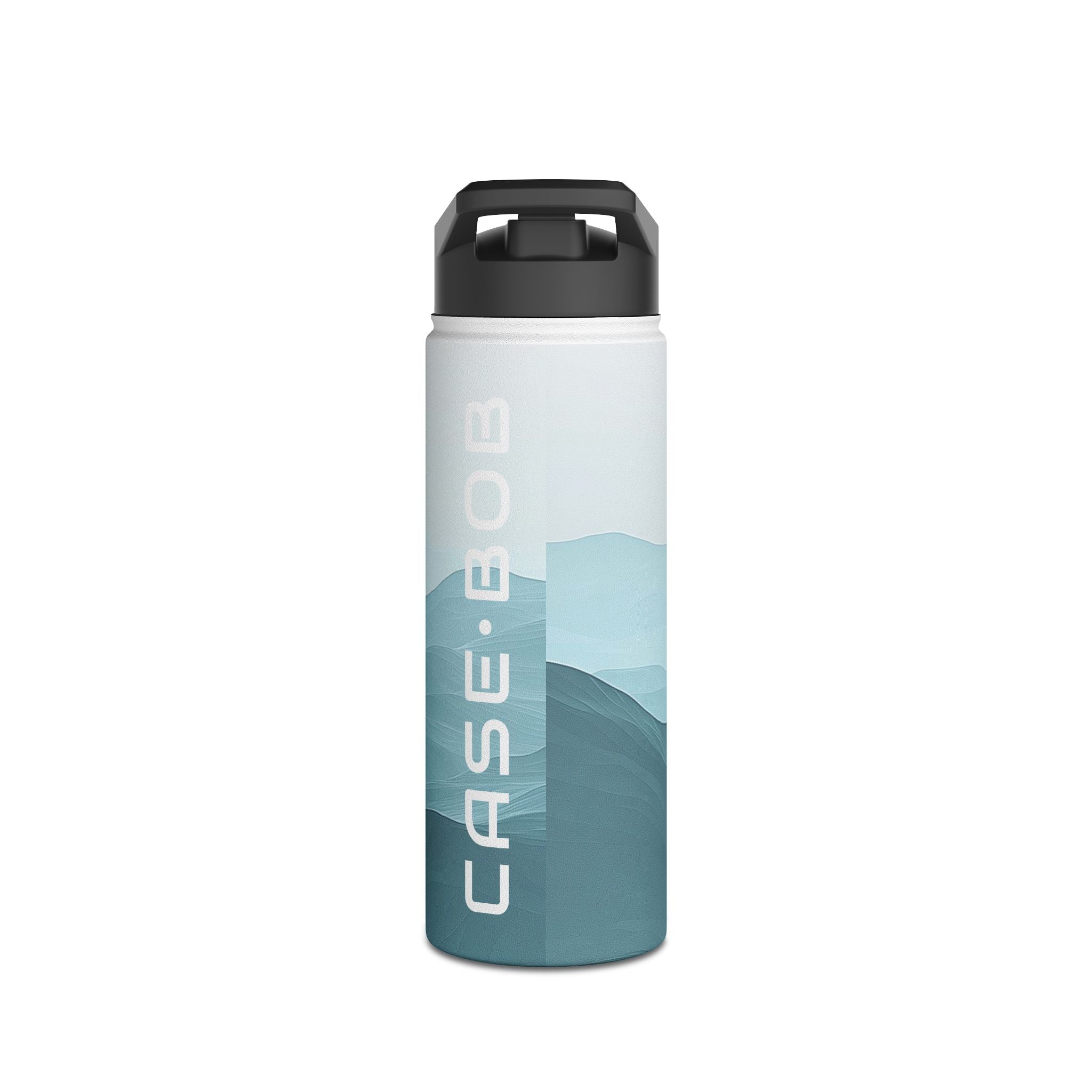 Teal Ridge Layers - Stainless Steel Water Bottle