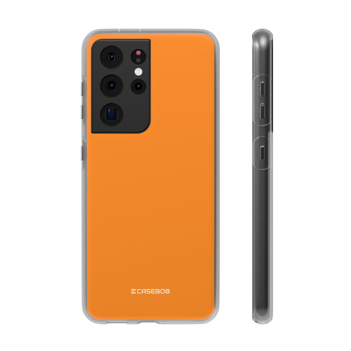 Dunkelorange | Handyhülle für Samsung (Flexible Hülle)