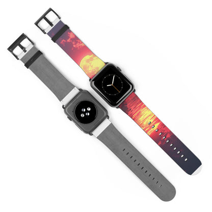 Yellow Moon Reflection - Watch Band
