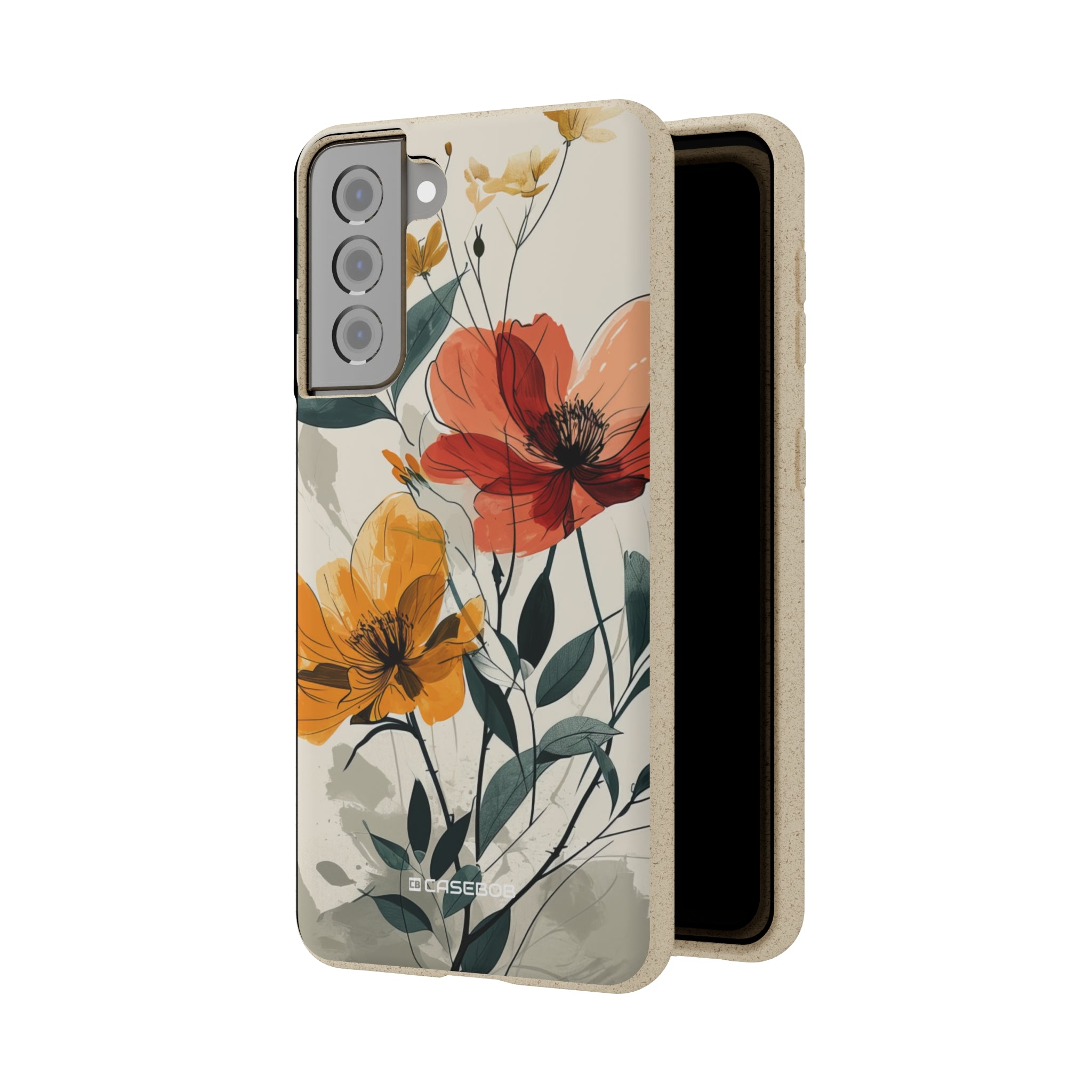 Serene Floral Harmony | Biodegradable Phone Case