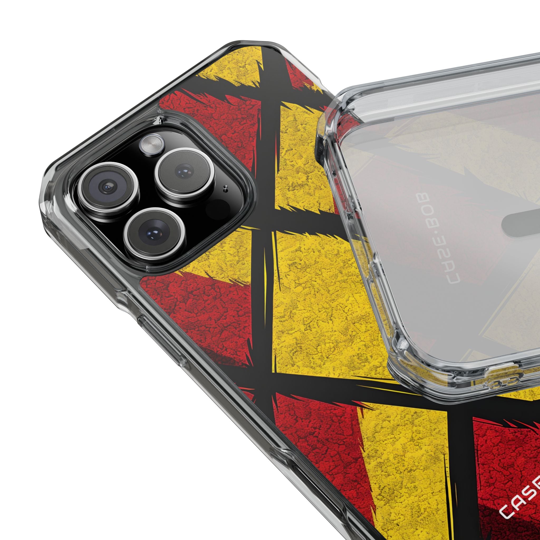 Cracked Diamond Grid iPhone 16 Pro Max - Impact