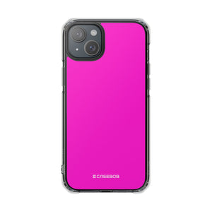 Hot Magenta | Phone Case for iPhone (Clear Impact Case - Magnetic)