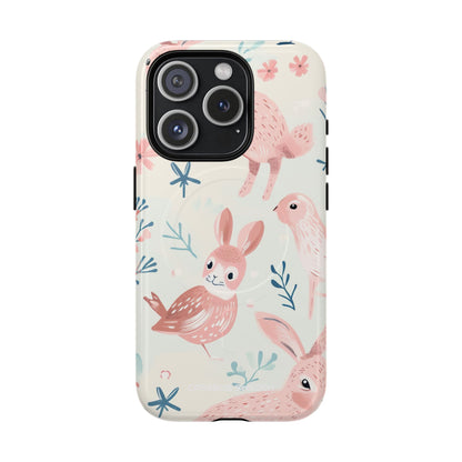 Pastel Whimsical Nature - Tough + MagSafe® iPhone 15 Phone Case