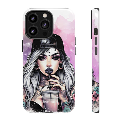 Silver Sip Nebula iPhone 13 Pro Case - Tough