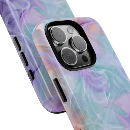 Purple Peach Whirl - Tough + MagSafe® iPhone 16 Phone Case