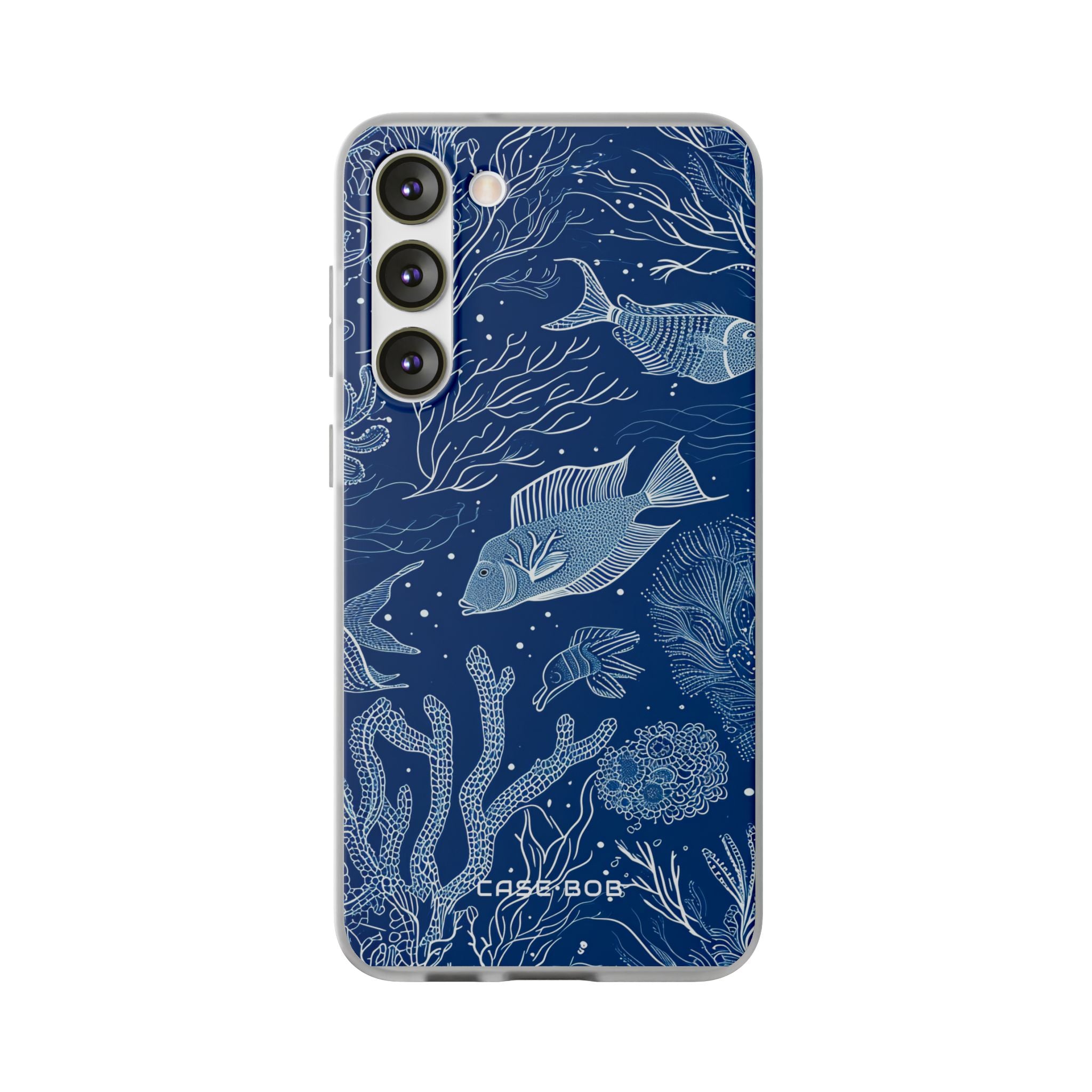 Navy Scale Reef Samsung S23 Plus Case - Soft