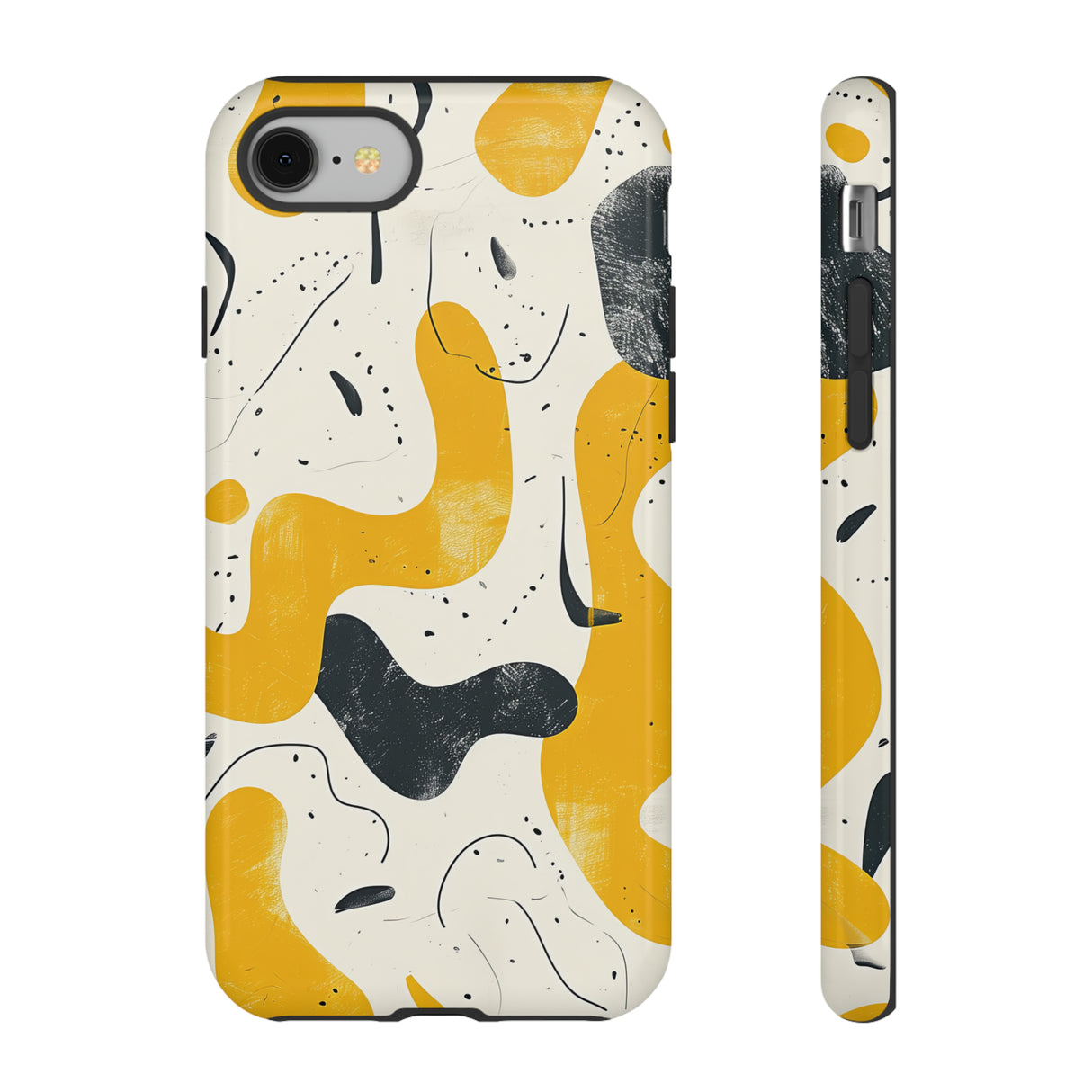 Yellow Linear Harmony - Protective Phone Case