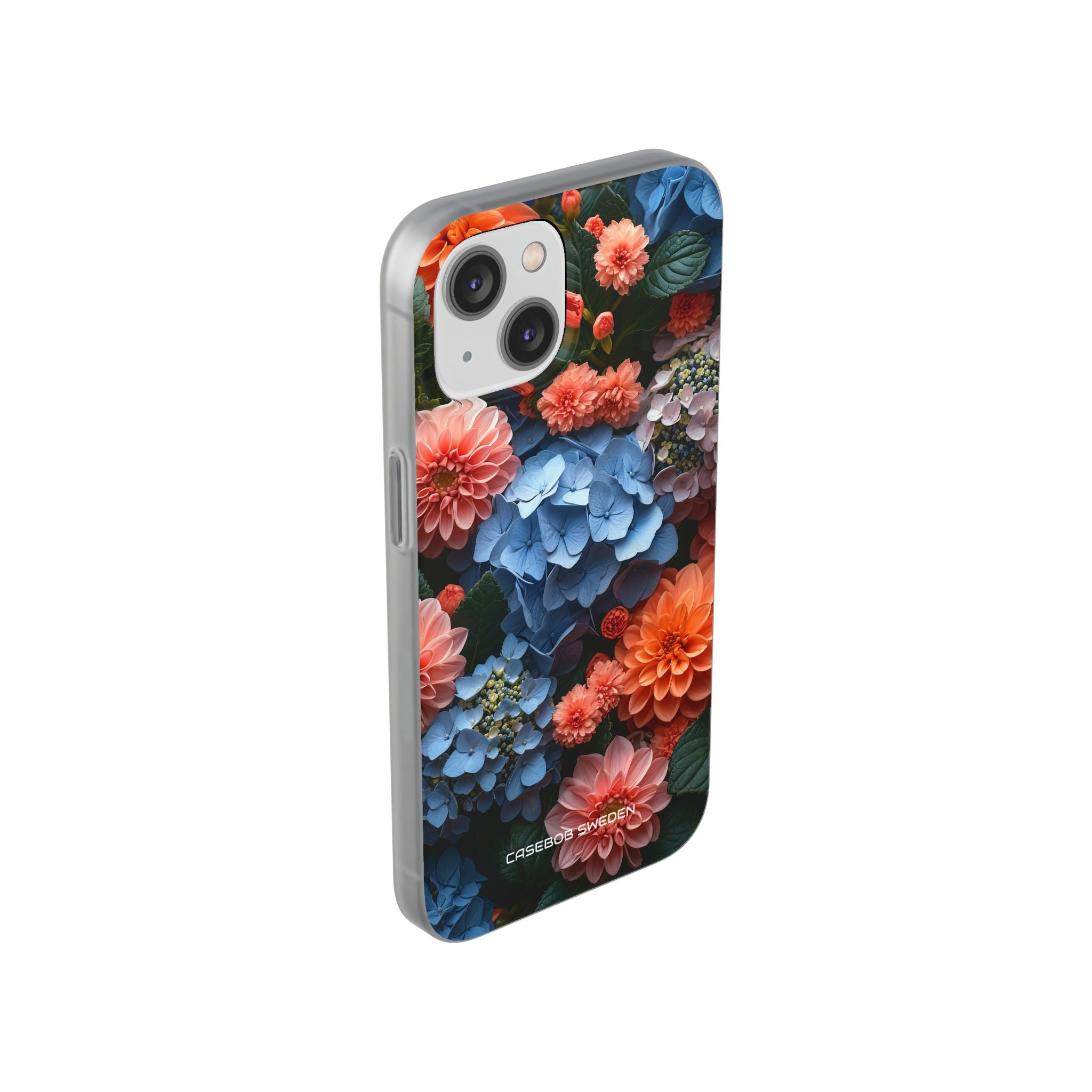 Blue Floral Bliss - Flexi iPhone 14 Phone Case