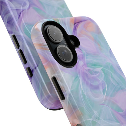 Purple Peach Whirl - Tough + MagSafe® iPhone 16 Phone Case