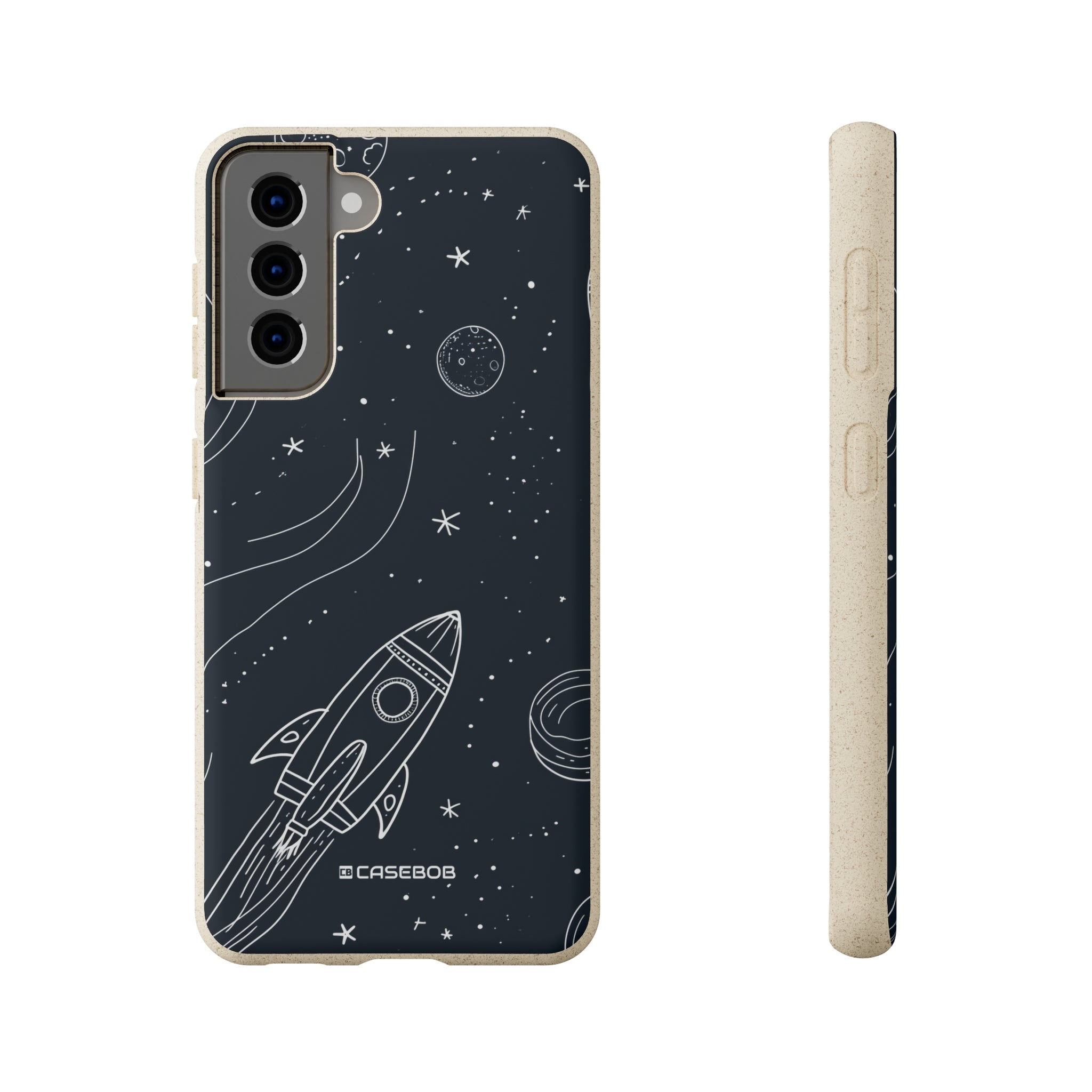 Cosmic Doodle Adventure | Biodegradable Phone Case