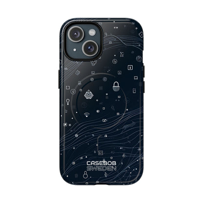 Digitale golfvormen verbinding iPhone 15 - Tough+